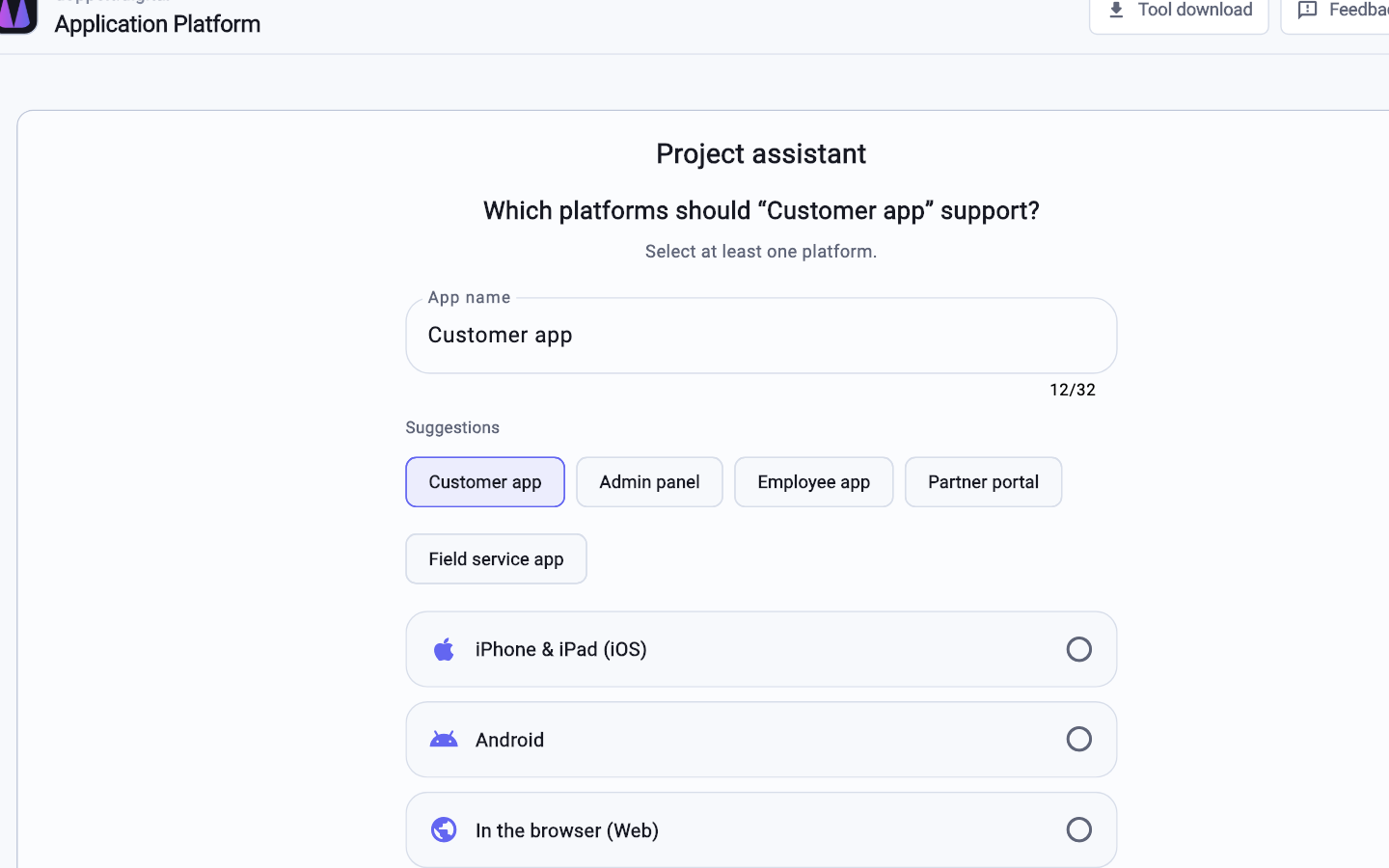 Next.js as a prepared template, including repository and pipeline.
